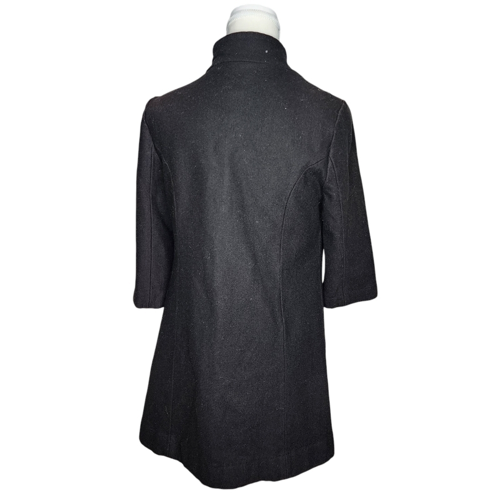 Tulle Black Pea Coat 3/4 Sleeve - Size XS - Picture 4 of 5